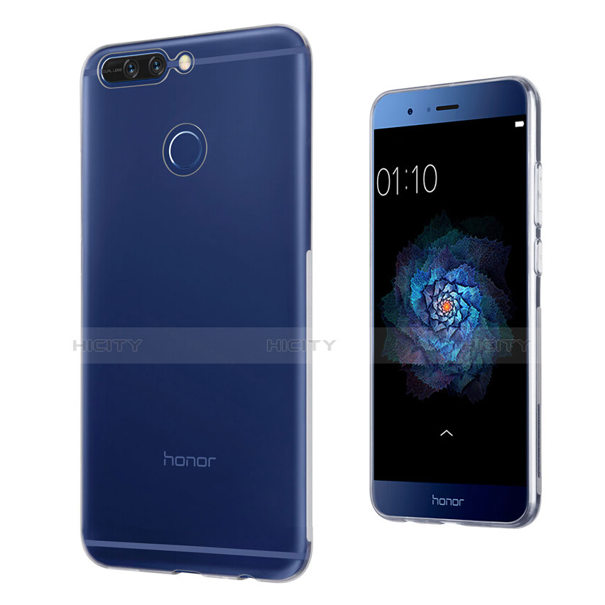 Silikon Schutzhülle Ultra Dünn Tasche Durchsichtig Transparent T02 für Huawei Honor 8 Pro Klar Plus