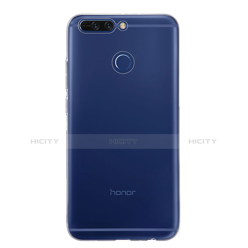 Silikon Schutzhülle Ultra Dünn Tasche Durchsichtig Transparent T02 für Huawei Honor 8 Pro Klar groß