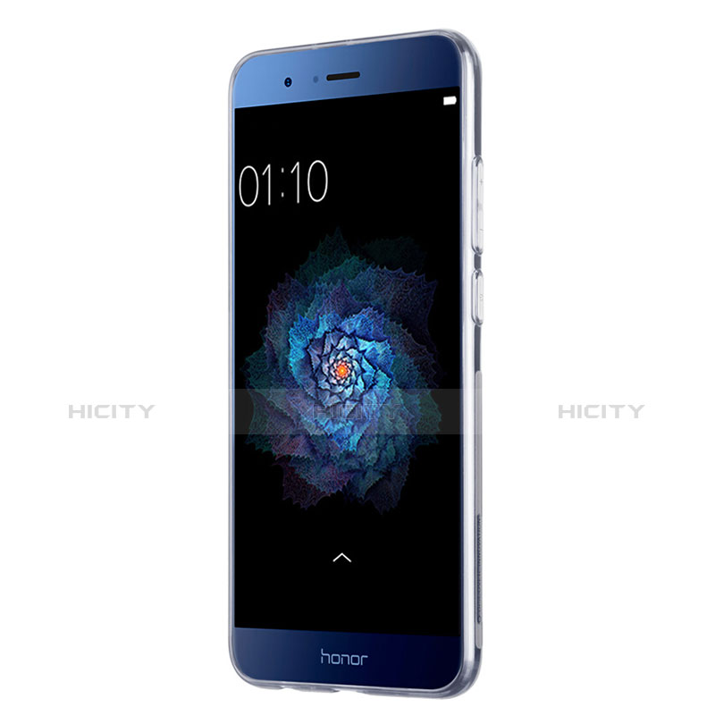 Silikon Schutzhülle Ultra Dünn Tasche Durchsichtig Transparent T02 für Huawei Honor 8 Pro Klar groß