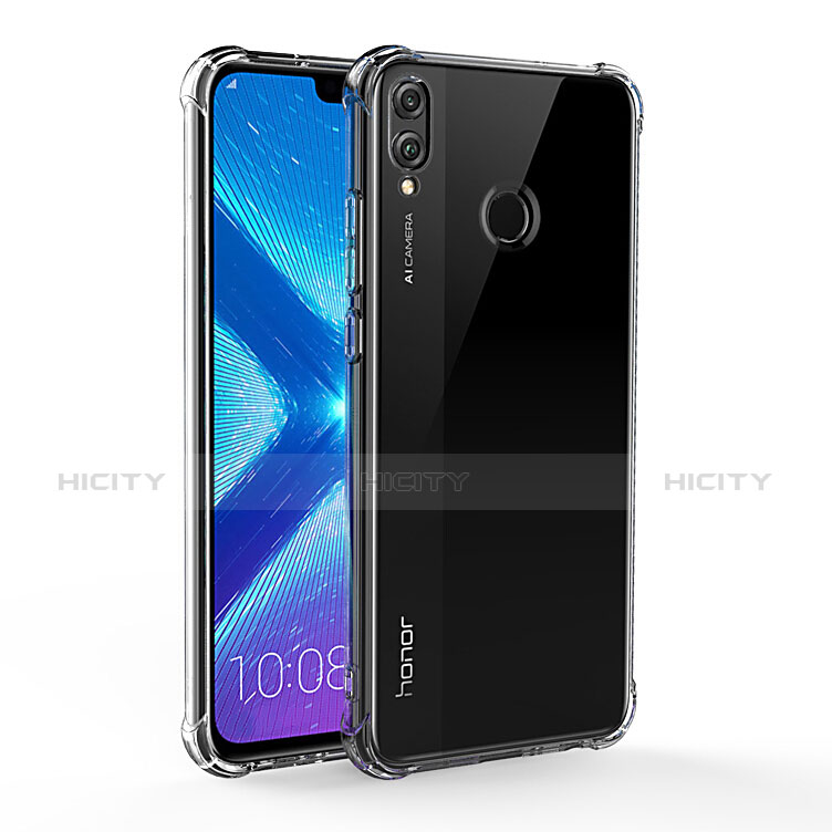 Silikon Schutzhülle Ultra Dünn Tasche Durchsichtig Transparent T02 für Huawei Honor 8X Klar