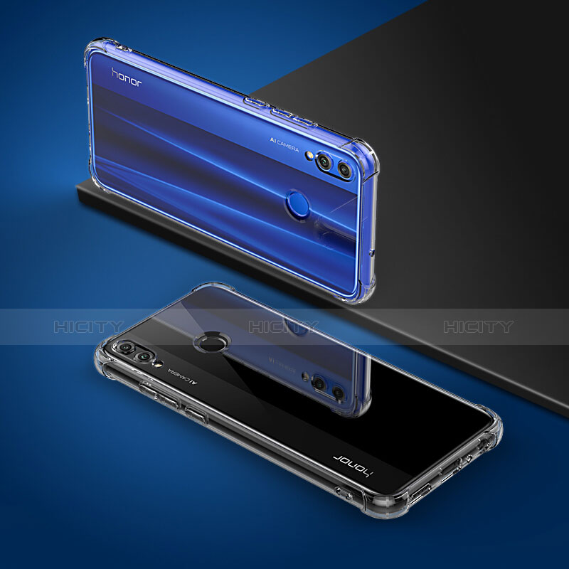 Silikon Schutzhülle Ultra Dünn Tasche Durchsichtig Transparent T02 für Huawei Honor 8X Klar