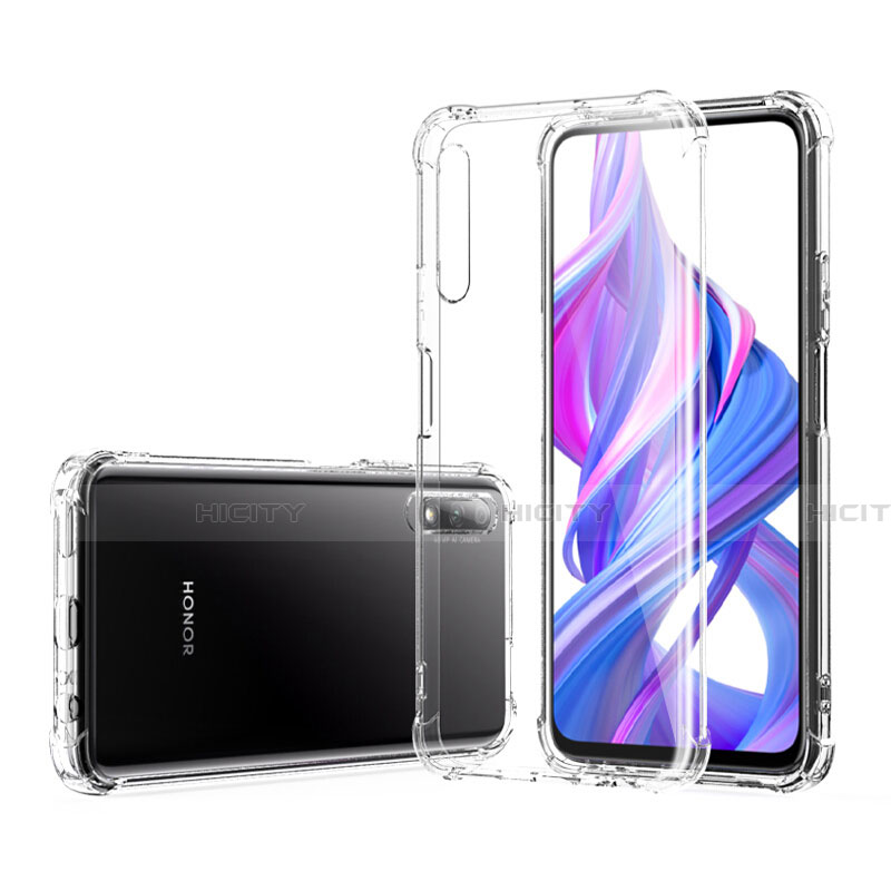 Silikon Schutzhülle Ultra Dünn Tasche Durchsichtig Transparent T02 für Huawei Honor 9X Klar