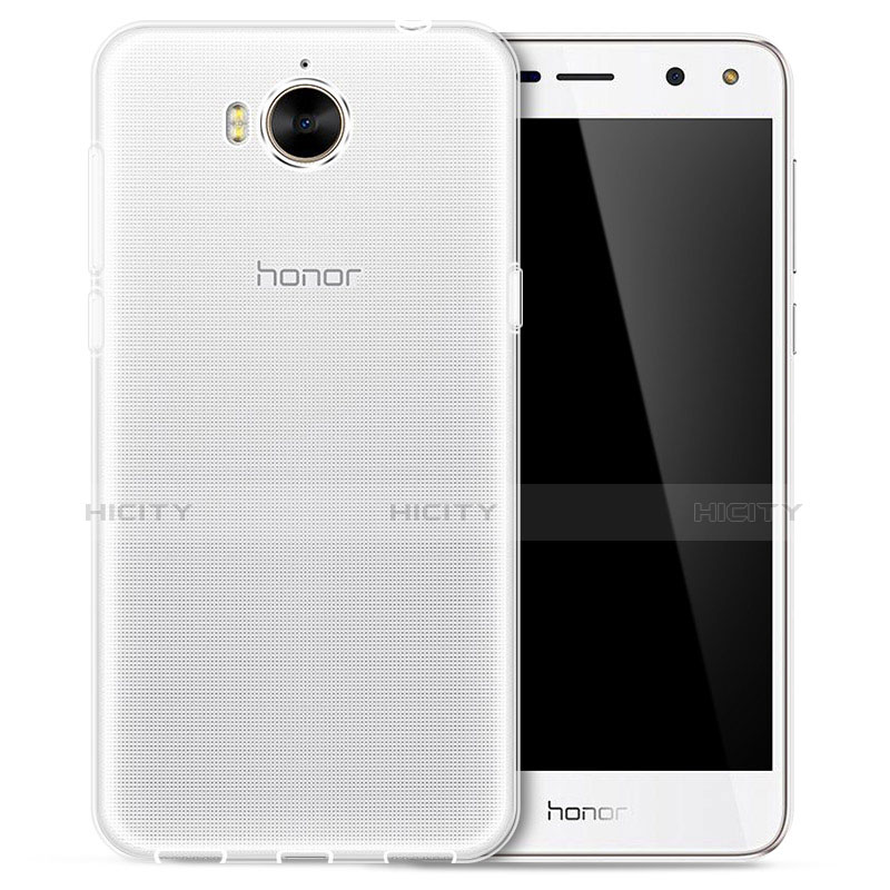 Silikon Schutzhülle Ultra Dünn Tasche Durchsichtig Transparent T02 für Huawei Honor Play 6 Klar