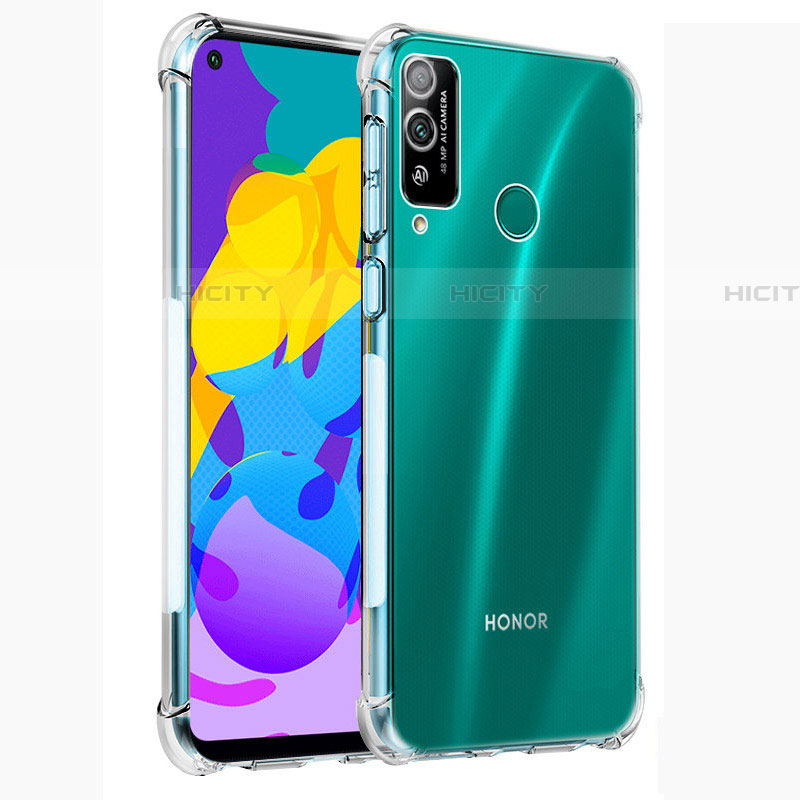 Silikon Schutzhülle Ultra Dünn Tasche Durchsichtig Transparent T02 für Huawei Honor Play4T Klar groß