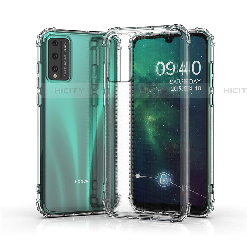 Silikon Schutzhülle Ultra Dünn Tasche Durchsichtig Transparent T02 für Huawei Honor Play4T Pro Klar groß
