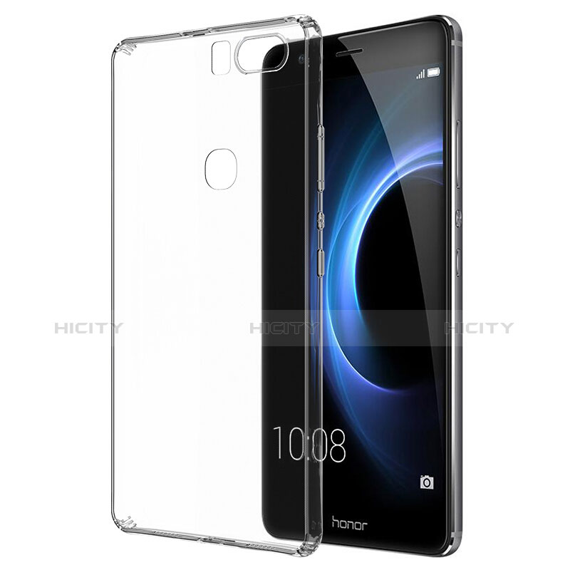 Silikon Schutzhülle Ultra Dünn Tasche Durchsichtig Transparent T02 für Huawei Honor V8 Klar groß