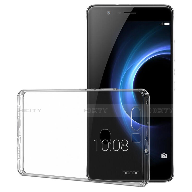 Silikon Schutzhülle Ultra Dünn Tasche Durchsichtig Transparent T02 für Huawei Honor V8 Klar groß