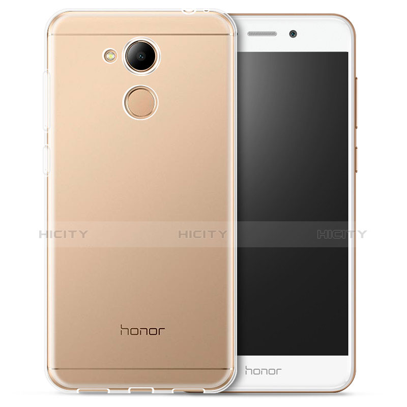 Silikon Schutzhülle Ultra Dünn Tasche Durchsichtig Transparent T02 für Huawei Honor V9 Play Klar groß