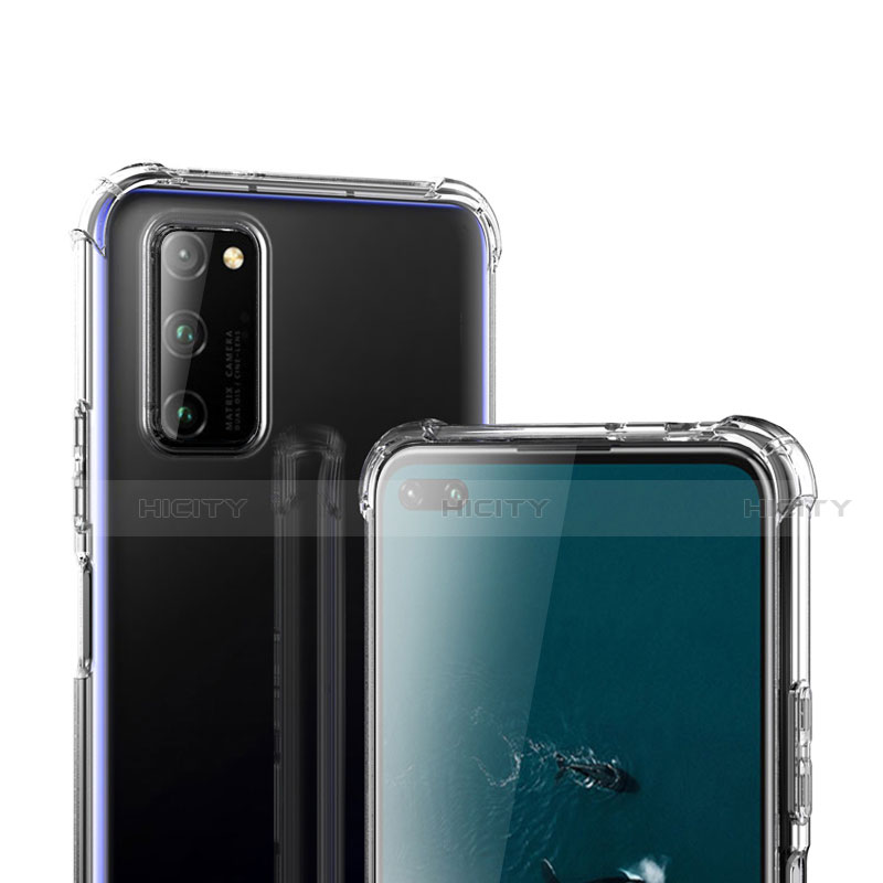 Silikon Schutzhülle Ultra Dünn Tasche Durchsichtig Transparent T02 für Huawei Honor View 30 5G Klar Plus