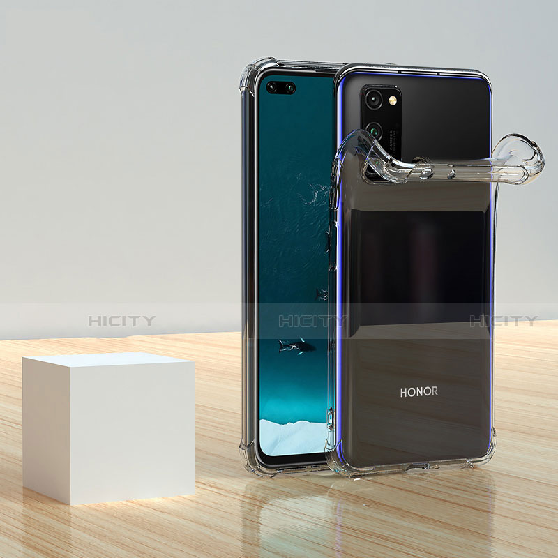 Silikon Schutzhülle Ultra Dünn Tasche Durchsichtig Transparent T02 für Huawei Honor View 30 5G Klar groß