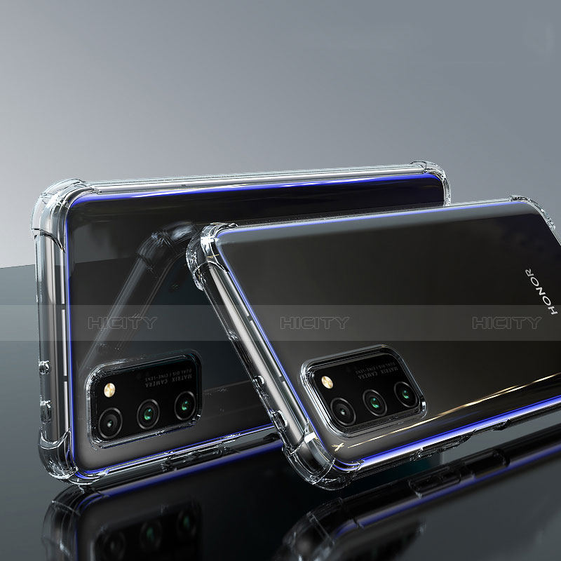 Silikon Schutzhülle Ultra Dünn Tasche Durchsichtig Transparent T02 für Huawei Honor View 30 5G Klar groß