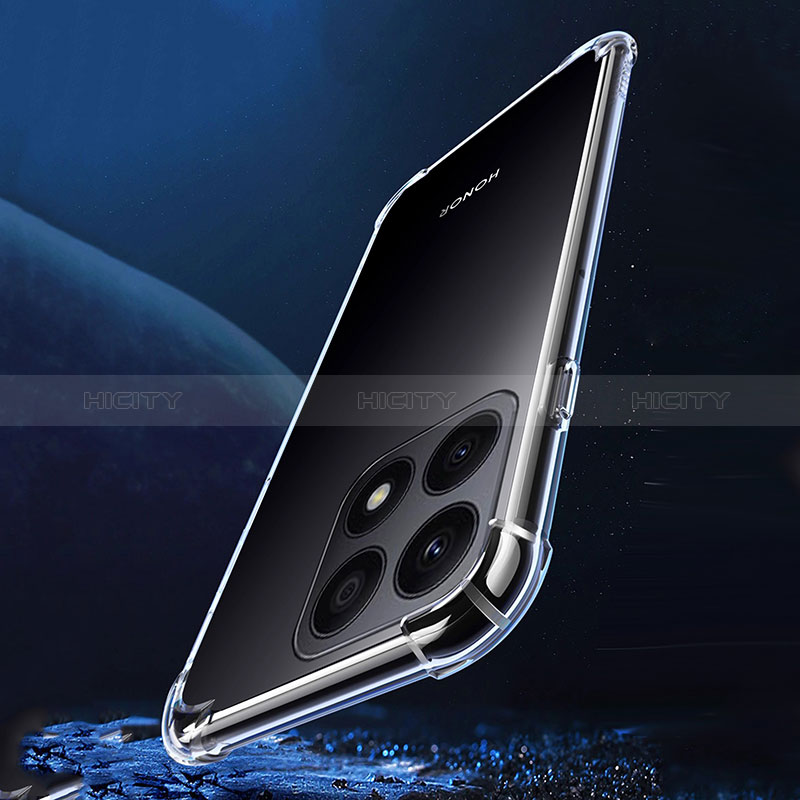Silikon Schutzhülle Ultra Dünn Tasche Durchsichtig Transparent T02 für Huawei Honor X6a Klar