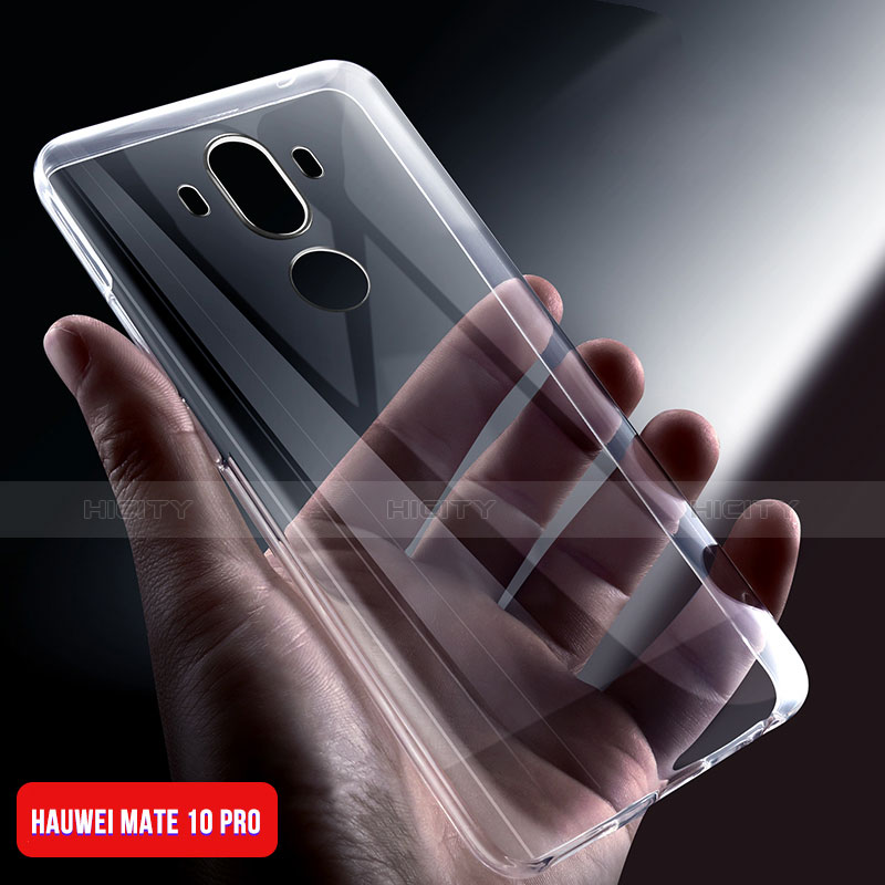 Silikon Schutzhülle Ultra Dünn Tasche Durchsichtig Transparent T02 für Huawei Mate 10 Pro Klar groß