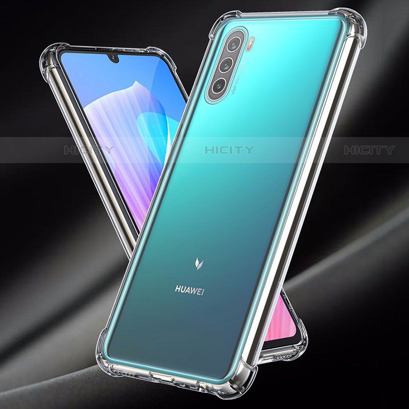 Silikon Schutzhülle Ultra Dünn Tasche Durchsichtig Transparent T02 für Huawei Mate 40 Lite 5G Klar groß