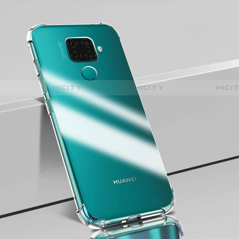 Silikon Schutzhülle Ultra Dünn Tasche Durchsichtig Transparent T02 für Huawei Nova 5i Pro Klar groß
