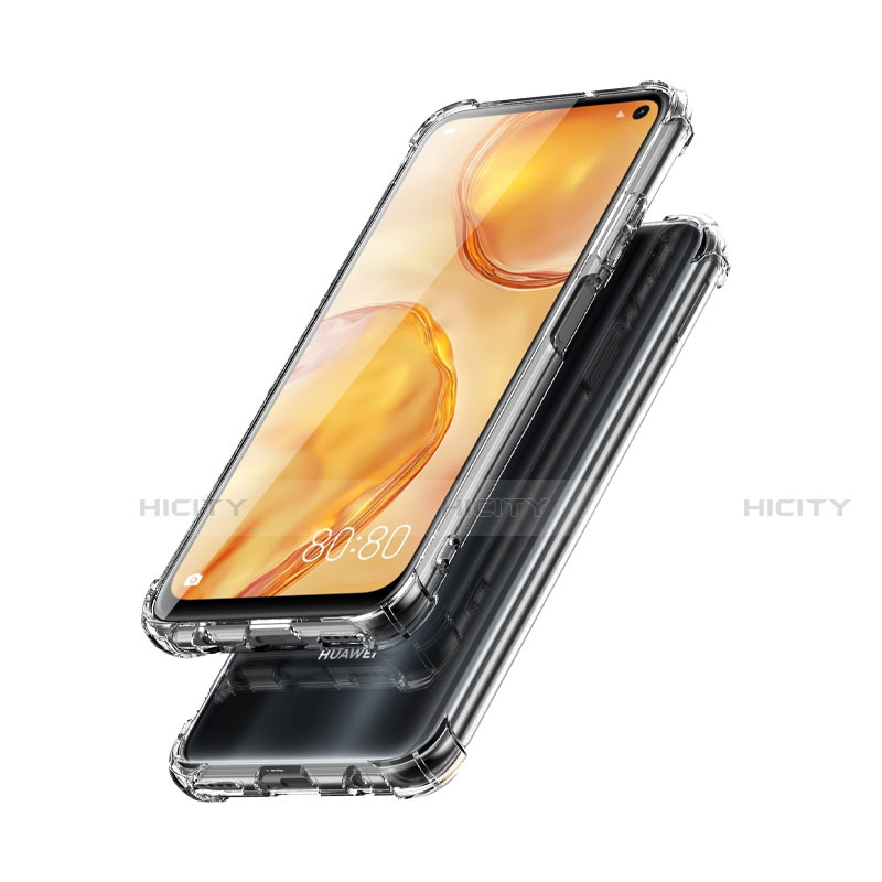 Silikon Schutzhülle Ultra Dünn Tasche Durchsichtig Transparent T02 für Huawei Nova 6 SE Klar