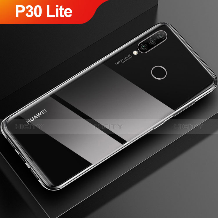 Silikon Schutzhülle Ultra Dünn Tasche Durchsichtig Transparent T02 für Huawei P30 Lite Klar