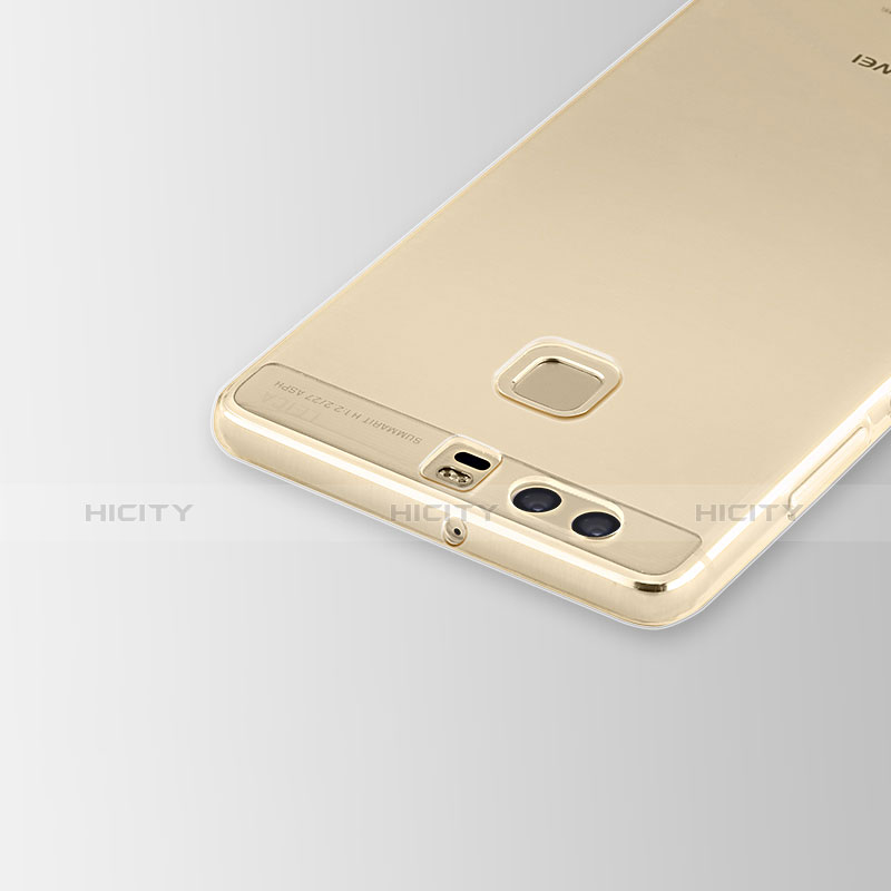 Silikon Schutzhülle Ultra Dünn Tasche Durchsichtig Transparent T02 für Huawei P9 Klar
