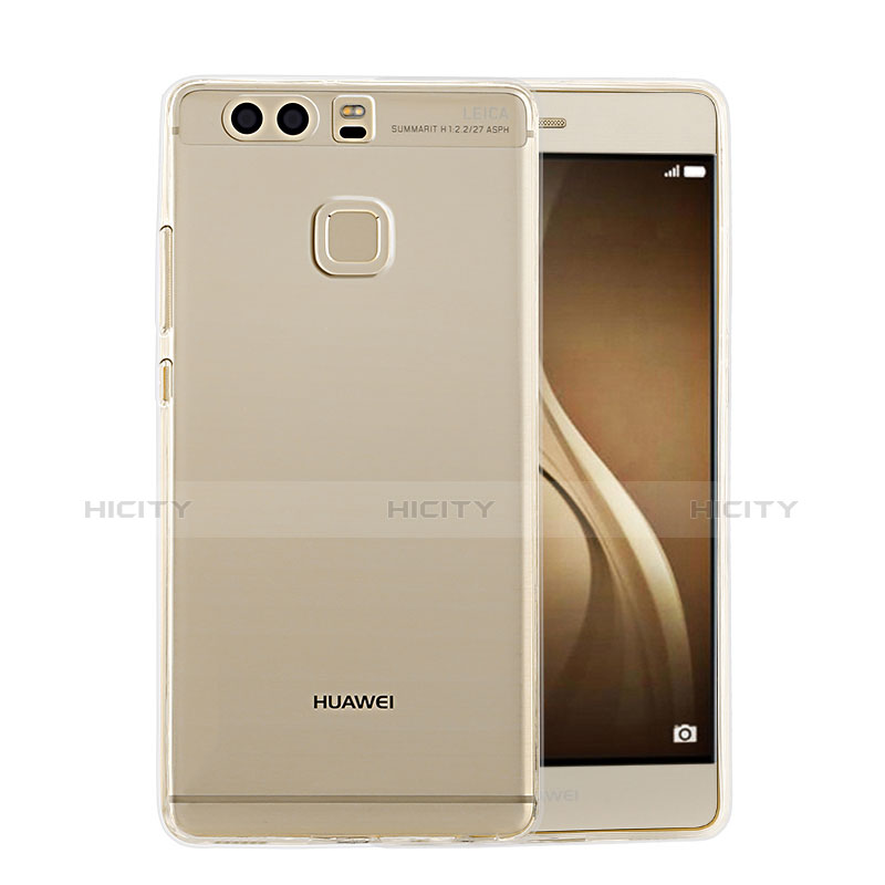 Silikon Schutzhülle Ultra Dünn Tasche Durchsichtig Transparent T02 für Huawei P9 Klar