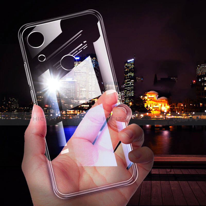 Silikon Schutzhülle Ultra Dünn Tasche Durchsichtig Transparent T02 für Huawei Y6 (2019) Klar Plus