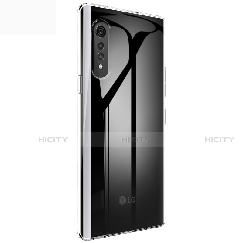 Silikon Schutzhülle Ultra Dünn Tasche Durchsichtig Transparent T02 für LG Velvet 5G Klar groß