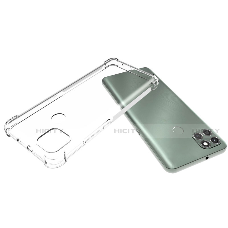 Silikon Schutzhülle Ultra Dünn Tasche Durchsichtig Transparent T02 für Motorola Moto G9 Power Klar groß