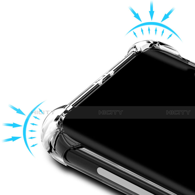 Silikon Schutzhülle Ultra Dünn Tasche Durchsichtig Transparent T02 für Nokia 7.2 Klar groß
