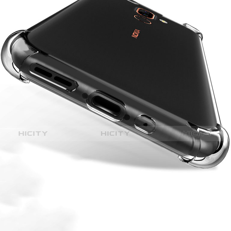 Silikon Schutzhülle Ultra Dünn Tasche Durchsichtig Transparent T02 für Nokia 7 Plus Klar