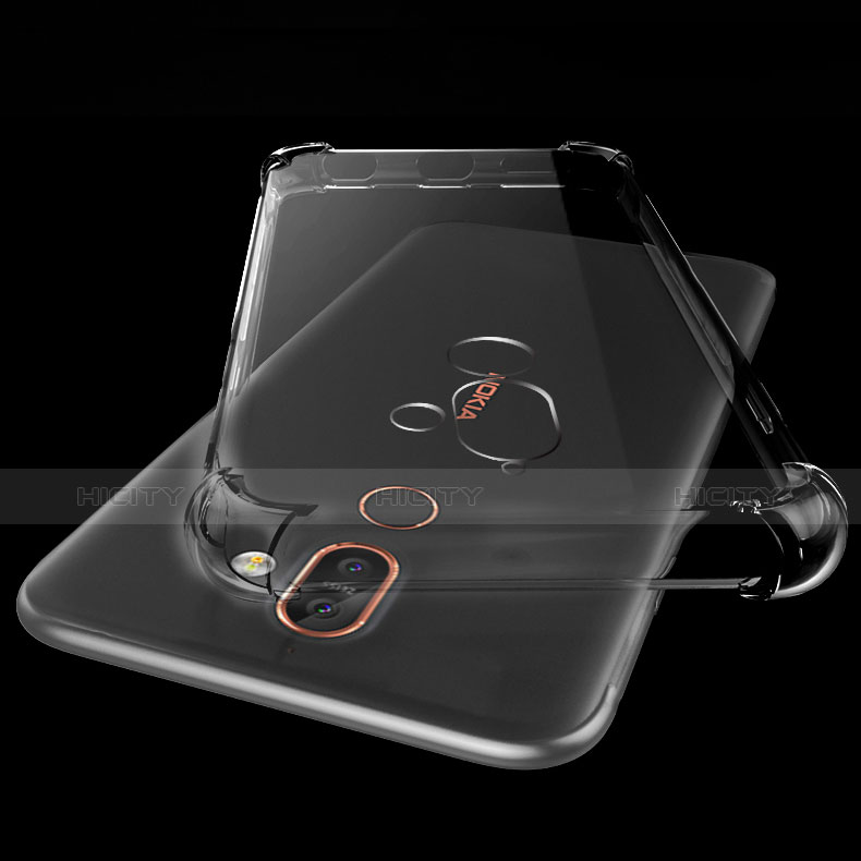Silikon Schutzhülle Ultra Dünn Tasche Durchsichtig Transparent T02 für Nokia 7 Plus Klar