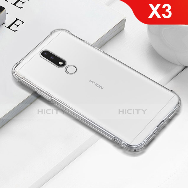 Silikon Schutzhülle Ultra Dünn Tasche Durchsichtig Transparent T02 für Nokia X3 Klar Plus