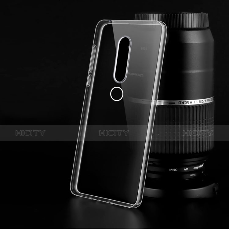 Silikon Schutzhülle Ultra Dünn Tasche Durchsichtig Transparent T02 für Nokia X6 Klar