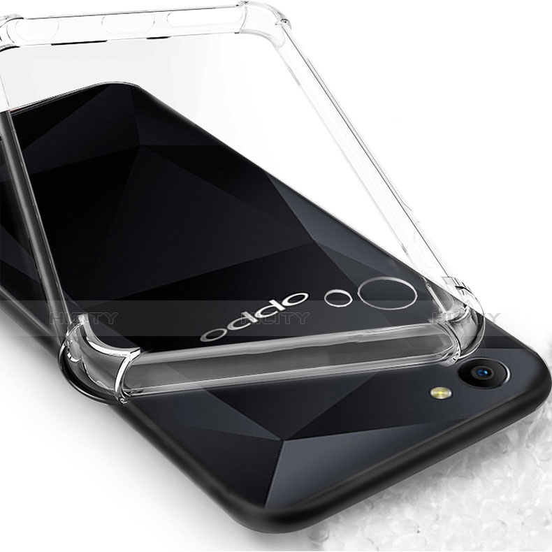Silikon Schutzhülle Ultra Dünn Tasche Durchsichtig Transparent T02 für Oppo A3 Klar groß