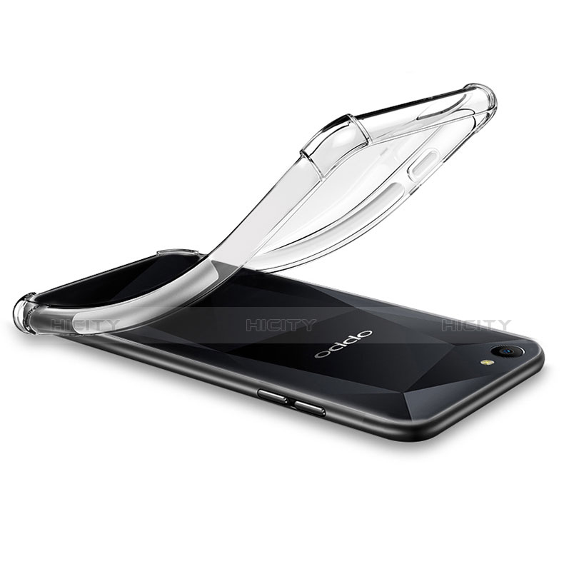 Silikon Schutzhülle Ultra Dünn Tasche Durchsichtig Transparent T02 für Oppo A3 Klar groß
