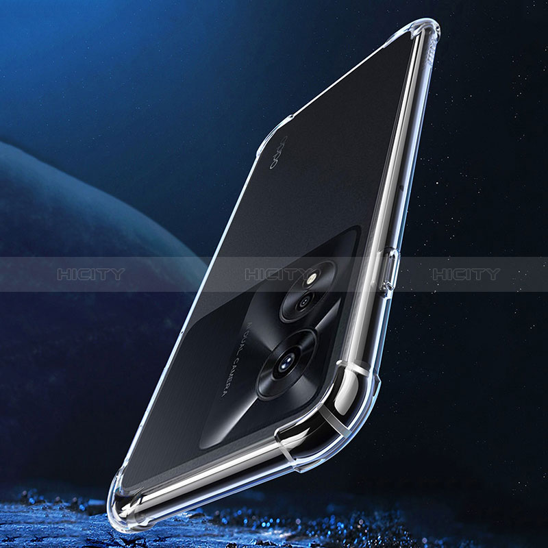 Silikon Schutzhülle Ultra Dünn Tasche Durchsichtig Transparent T02 für Oppo A58x 5G Klar