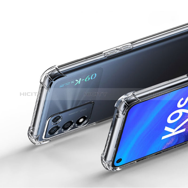 Silikon Schutzhülle Ultra Dünn Tasche Durchsichtig Transparent T02 für Oppo K9S 5G Klar