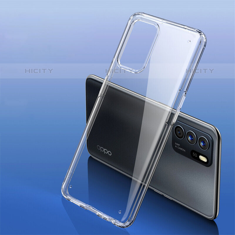Silikon Schutzhülle Ultra Dünn Tasche Durchsichtig Transparent T02 für Oppo Reno6 Z 5G Klar