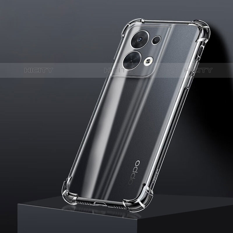 Silikon Schutzhülle Ultra Dünn Tasche Durchsichtig Transparent T02 für Oppo Reno8 Pro+ Plus 5G Klar
