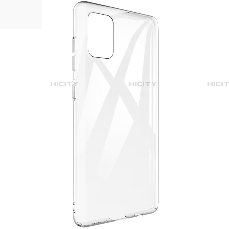 Silikon Schutzhülle Ultra Dünn Tasche Durchsichtig Transparent T02 für Samsung Galaxy A71 5G Klar groß