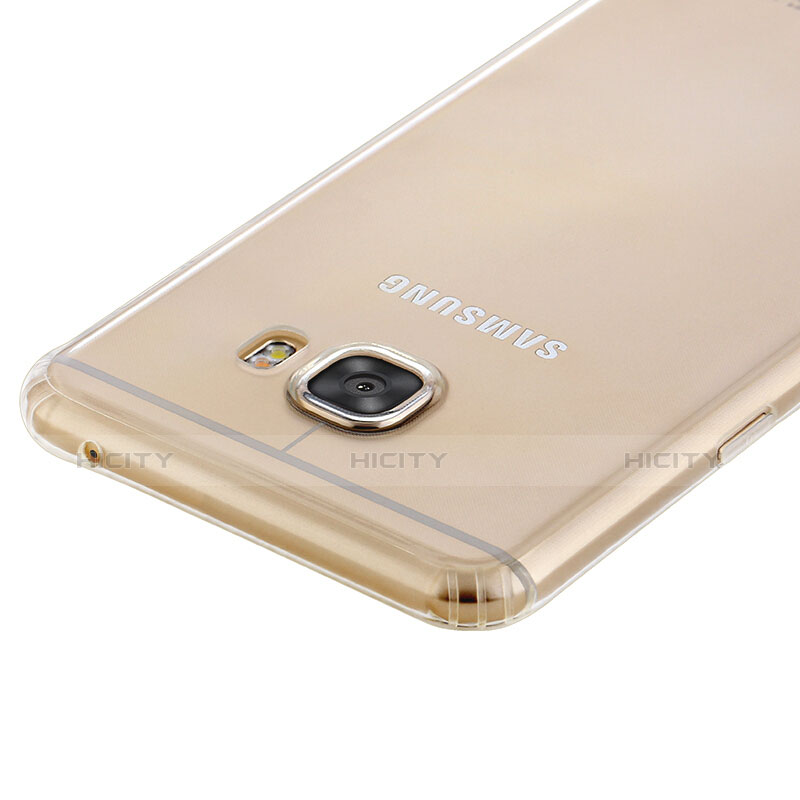 Silikon Schutzhülle Ultra Dünn Tasche Durchsichtig Transparent T02 für Samsung Galaxy C5 SM-C5000 Klar Plus