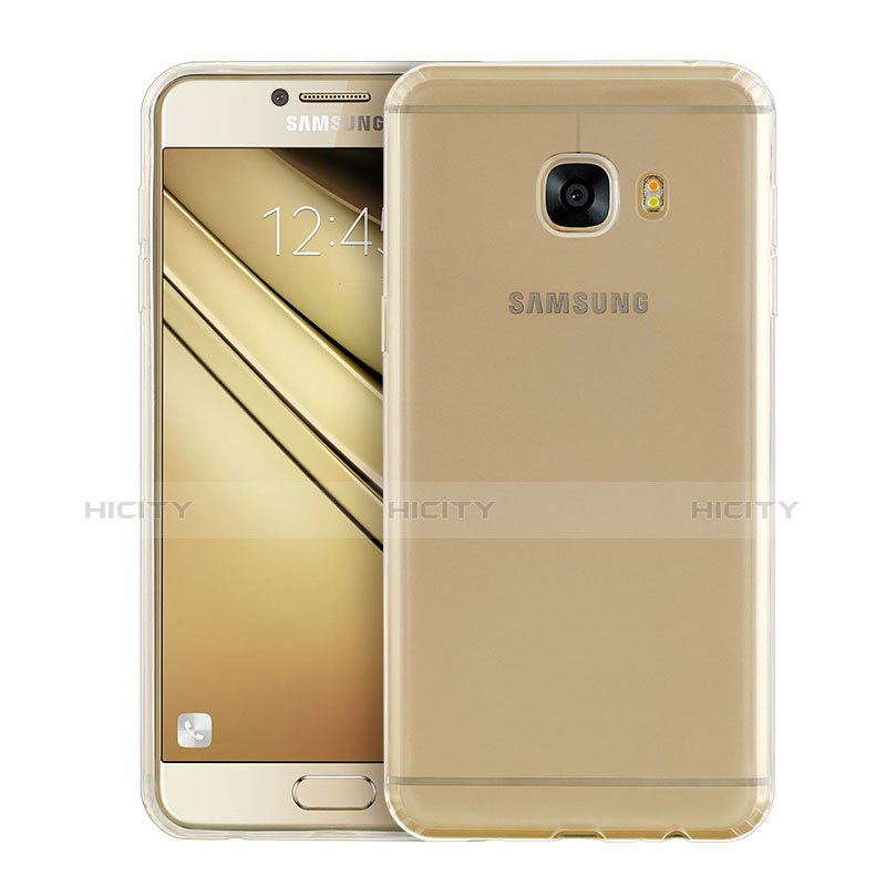 Silikon Schutzhülle Ultra Dünn Tasche Durchsichtig Transparent T02 für Samsung Galaxy C5 SM-C5000 Klar groß