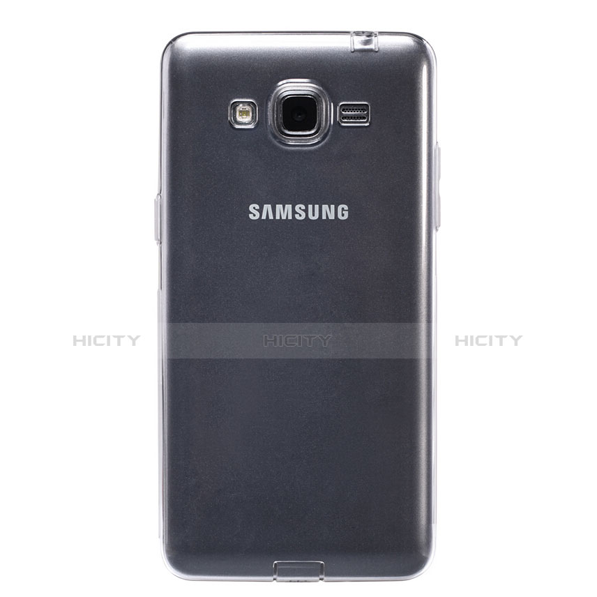 Silikon Schutzhülle Ultra Dünn Tasche Durchsichtig Transparent T02 für Samsung Galaxy Grand Prime SM-G530H Klar