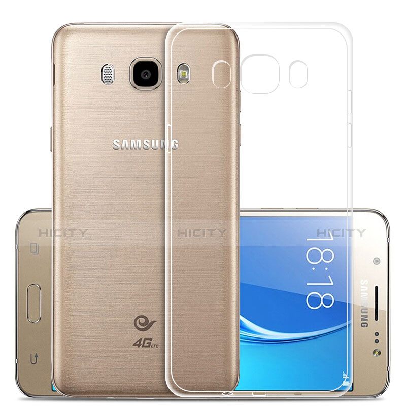 Silikon Schutzhülle Ultra Dünn Tasche Durchsichtig Transparent T02 für Samsung Galaxy J5 Duos (2016) Klar Plus