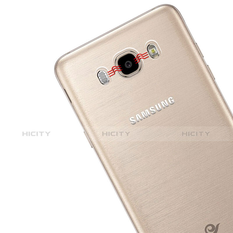 Silikon Schutzhülle Ultra Dünn Tasche Durchsichtig Transparent T02 für Samsung Galaxy J5 Duos (2016) Klar groß