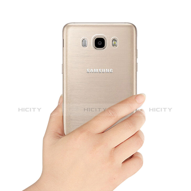 Silikon Schutzhülle Ultra Dünn Tasche Durchsichtig Transparent T02 für Samsung Galaxy J5 Duos (2016) Klar
