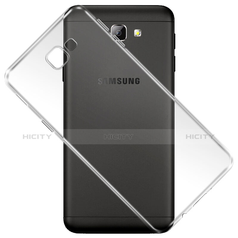 Silikon Schutzhülle Ultra Dünn Tasche Durchsichtig Transparent T02 für Samsung Galaxy J5 Prime G570F Klar