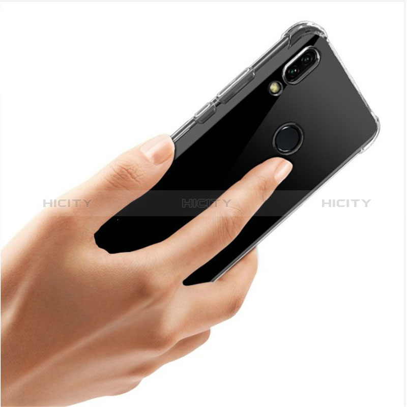 Silikon Schutzhülle Ultra Dünn Tasche Durchsichtig Transparent T02 für Samsung Galaxy M20 Klar groß