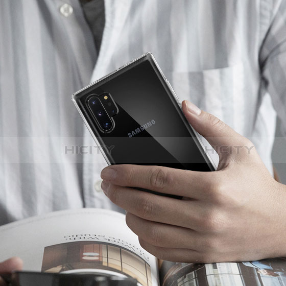 Silikon Schutzhülle Ultra Dünn Tasche Durchsichtig Transparent T02 für Samsung Galaxy Note 10 Plus 5G Klar