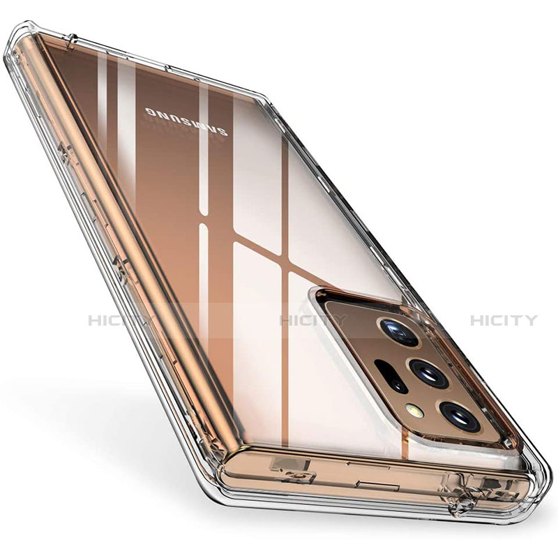 Silikon Schutzhülle Ultra Dünn Tasche Durchsichtig Transparent T02 für Samsung Galaxy Note 20 Ultra 5G Klar Plus