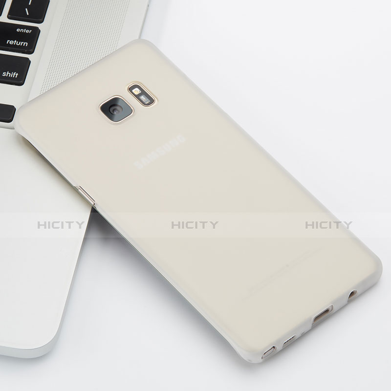 Silikon Schutzhülle Ultra Dünn Tasche Durchsichtig Transparent T02 für Samsung Galaxy Note 7 Klar groß