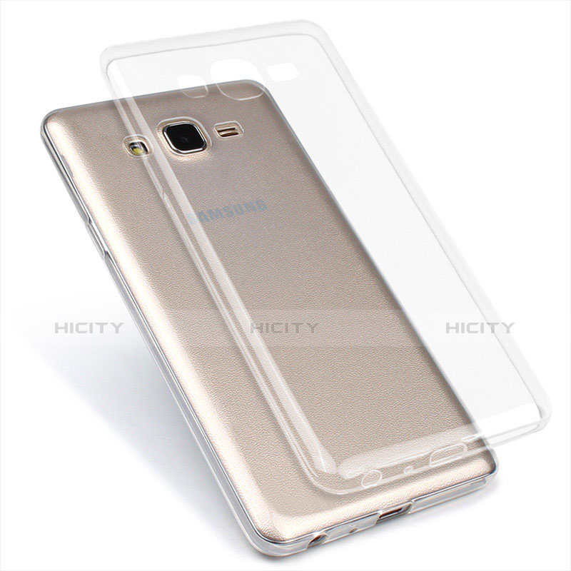 Silikon Schutzhülle Ultra Dünn Tasche Durchsichtig Transparent T02 für Samsung Galaxy On7 G600FY Klar
